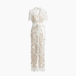 Badgley Mischka Guipure Lace Maxi Shirtdress (NWT)